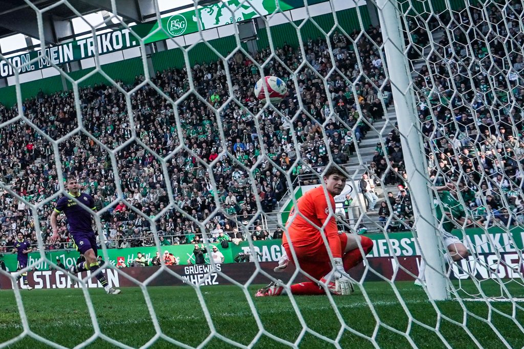 Goalmouth at FC St. Gallen versus FC Zürich, Super League